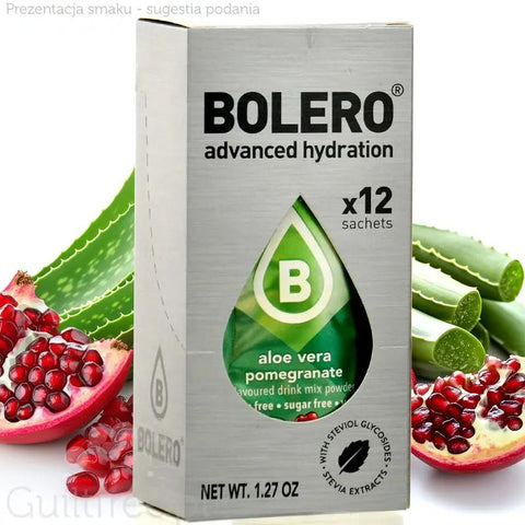 Bolero Sticks Aloe Vera Pomegranate 12 x 3g - saszetki instant do napojów bez cukru z aloesem by Bolero Drink (bolero-sticks-aloe-vera-pomegranate-12-x-3g-saszetki-instant-do-napojow-bez-cukru-z-aloesem)