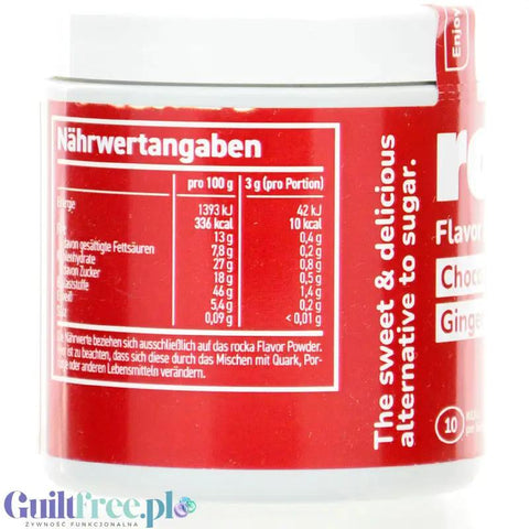 Rocka Nutrition Smacktastic Choco Gingerbread 90g - wegański słodzący aromat Pierników w czekoladzie by Rocka Nutrition (rocka-nutrition-smacktastic-lebkuchen-90g-weganski-slodzacy-aromat-piernikow-w-czekoladzie)