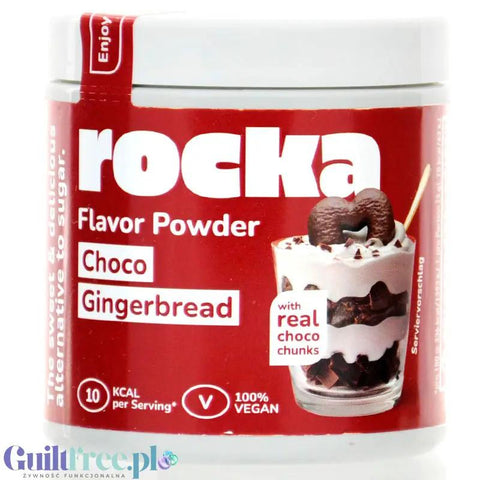 Rocka Nutrition Smacktastic Choco Gingerbread 90g - wegański słodzący aromat Pierników w czekoladzie by Rocka Nutrition (rocka-nutrition-smacktastic-lebkuchen-90g-weganski-slodzacy-aromat-piernikow-w-czekoladzie)