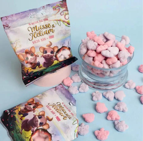Pandy Candy Musse & Helium, Wild Berry - kwaśne błonnikowe żelki bez cukru 45% mniej kalorii, Owoce Leśne by Pandy Protein (pandy-candy-musse-helium-wild-berry-kwasne-blonnikowe-zelki-bez-cukru-45-mniej-kalorii-owoce-lesne)