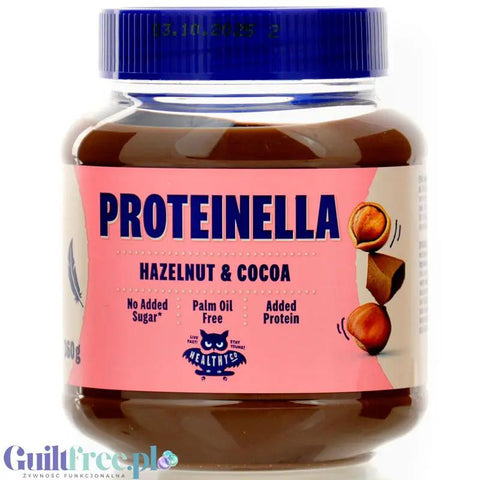 HealthyCo Proteinella Hazelnut & Cocoa - proteinowy krem czekoladowy z orzechami, bez cukru i oleju palmowego 360g by HealthyCo (healthyco-proteinella-hazelnut-cocoa-proteinowy-krem-czekoladowy-z-orzechami-bez-cukru-i-oleju-palmowego-360g)