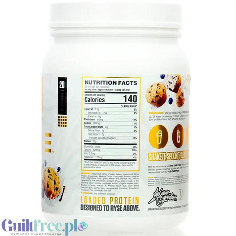 Ryse Loaded Protein Bluebbery Muffin 0,7kg - odżywka białkowa z WPC i WPI, 25g białka by Ryse (ryse-loaded-protein-bluebbery-muffin-07kg-odzywka-bialkowa-z-wpc-i-wpi-25g-bialka)