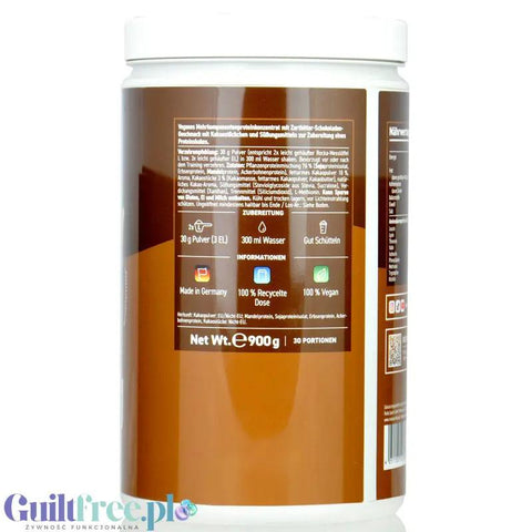 Rocka Nutrition Protein Shake Double Chocolate 0,9kg - wegańska odżywka białkowa 4 źródeł białka, bez soi i glutenu by Rocka Nutrition (rocka-nutrition-protein-shake-double-chocolate-09kg-weganska-odzywka-bialkowa-4-zrodel-bialka-bez-soi-i-glutenu)