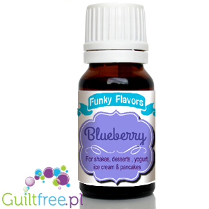 Funky Flavors Basic Blueberry 10ml - jagodowe kropelki aromatyzujące do żywności bez cukru, słodzików i kalorii by Funky Flavors (funky-flavors-blueberry-jagoda-aromat-bez-cukru-bez-tluszczu)