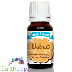 Funky Flavors Basic Walnut 10ml - Orzech Włoski - kropelki aromatyczne bez cukru, tłuszczu i słodzików by Funky Flavors (funky-flavors-walnut-orzech-wloski-aromat-bez-cukru-bez-tluszczu)