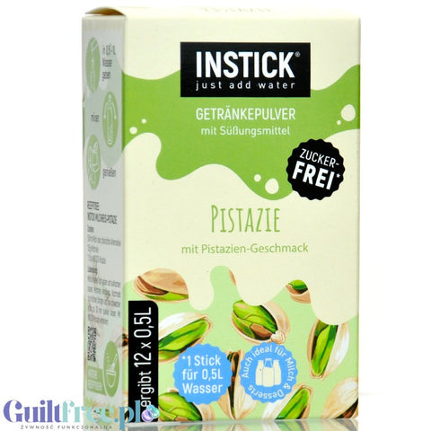 InStick Pistachio - rozpuszczalna saszetka smakowa do deserów i napojów bez cukru, 12 saszetek na 0,5L, Pistacja by INSTICK (instick-pistachio-rozpuszczalna-saszetka-smakowa-do-deserow-i-napojow-bez-cukru-12-saszetek-na-05l-pistacja)