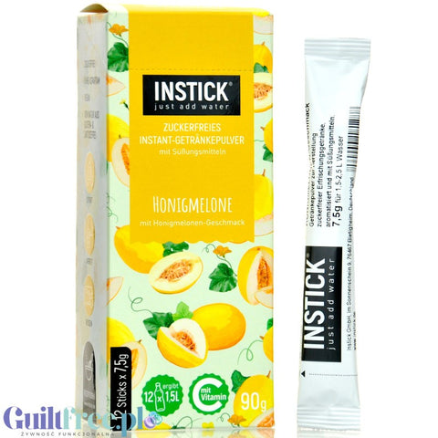 InStick Honeydew Melon - rozpuszczalna saszetka smakowa do napoi bez cukru, Melon Miodowy by INSTICK (instick-honeydew-melon-rozpuszczalna-saszetka-smakowa-do-napoi-bez-cukru-melon-miodowy)