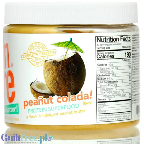 Nuts 'N More Peañut Colada - masło orzechowe z białkiem serwatkowym WPI i z ksylitolem by Nuts'n more (nuts-n-more-peanut-colada-maslo-orzechowe-z-bialkiem-serwatkowym-wpi-i-z-ksylitolem)