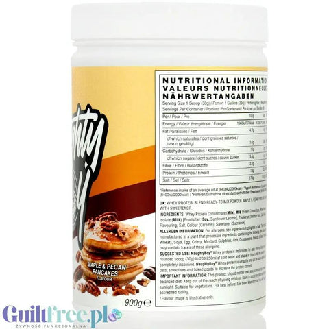 Naughty Boy Whey Protein Maple & Pecan Pancake 900g - gęsta odżywka białkowa WPI, WPC & MPC by Naughty Boy (naughty-boy-whey-pemium-protein-maple-pecan-pancake-900g-gesta-odzywka-bialkowa-wpi-wpc-mpc)