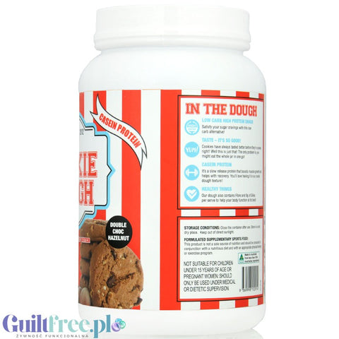 Adonis Cookie Dough Casein Protein, Double Choc Hazelnut 1kg - proteinowa masa ciasteczkowa z czekoladą, 21g białka & 141kcal by Adonis Gear (adonis-cookie-dough-casein-protein-double-choc-hazelnut-1kg-proteinowa-masa-ciasteczkowa-z-czekolada-21g-bialka-141kcal)