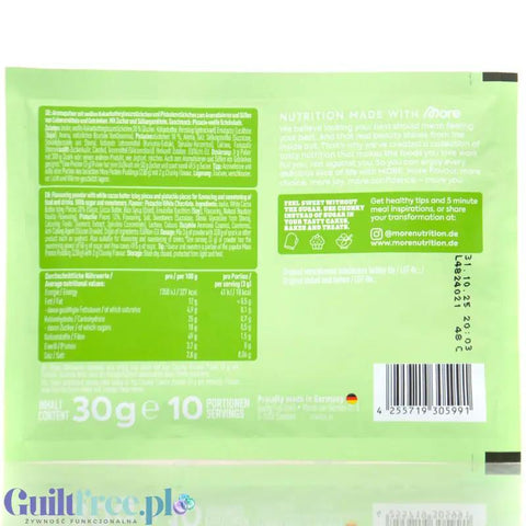 More Nutrition Chunky Flavor Pistachio White Chocolate 30g, aromat w proszku 10kcal, smak Biała Czekolada z Pistacją by More Nutrition (more-nutrition-chunky-flavor-pistachio-white-chocolate-30g-aromat-w-proszku-10kcal-smak-biala-czekolada-z-pistacja)