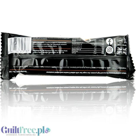 Warrior Creatine Bar Salted Caramel Brownie - baton proteinowy z kreatyną, 20g białka, 248 kcal, Solony Karmel by Warrior Crunch (warrior-creatine-bar-salted-caramel-brownie-baton-proteinowy-z-kreatyna-20g-bialka-248-kcal-solony-karmel)