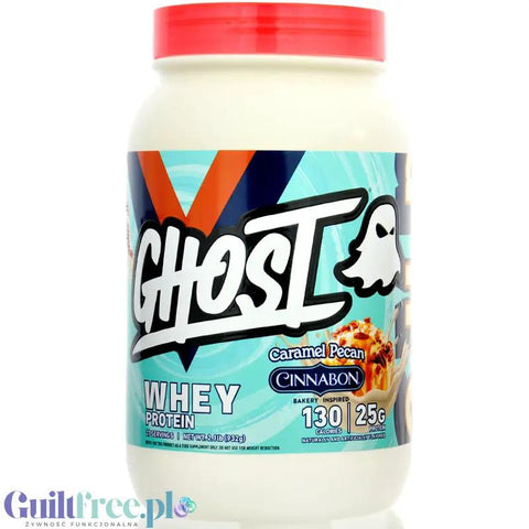 Ghost 100% Whey Cinnabon Caramel Pecan - edycja limitowana, odżywka białkowa z WPI, WPH i kompleksem enzymów by Ghost (ghost-100-whey-cinnabon-caramel-pecan-edycja-limitowana-odzywka-bialkowa-z-wpi-wph-i-kompleksem-enzymow)