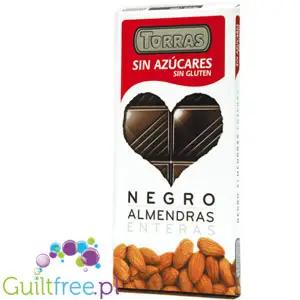Torras Zero Dark & Almonds 72% Cocoa - Ciemna Czekolada bez cukru z całymi Migdałami 150g by Torras (torras-ciemna-czekolada-z-calymi-migdalami-150g)