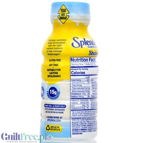 Splenda Shake French Vanilla - gotowy koktajl 16g białka w 170kcal, bez cukru by Splenda (splenda-shake-french-vanilla-gotowy-koktajl-16g-bialka-w-170kcal-bez-cukru)