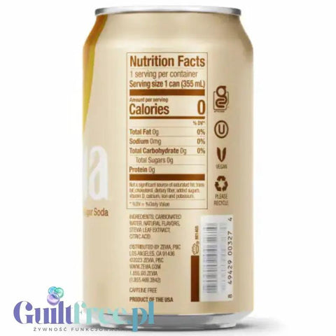 Zevia Creamy Root Beer - napój korzenno waniliowy ze stewią bez kcal by Zevia (zevia-creamy-root-beer-napoj-korzenno-waniliowy-ze-stewia-bez-kcal)