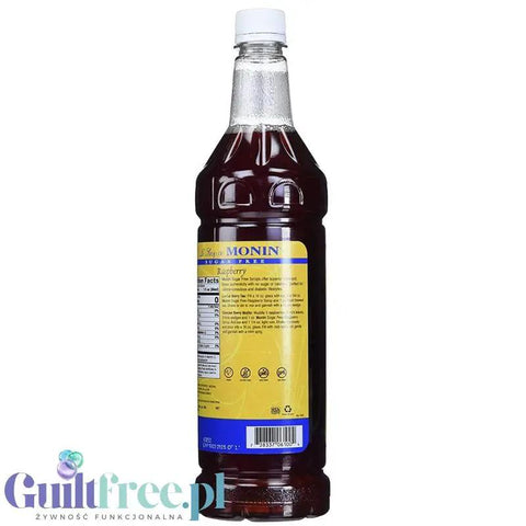 Monin Sugar Free Raspberry Syrup, 1L USA - syrop bez cukru i kalorii do kawy, smak malina by Monin (monin-sugar-free-raspberry-syrup-1l-usa-syrop-bez-cukru-i-kalorii-do-kawy-smak-malina)