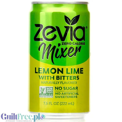 Zevia Mixer Lemon Lime Bitters - napój bez kalorii ze stewią, kwaśno-gorzki do drinków by Zevia (zevia-mixer-lemon-lime-bitters-napoj-bez-kalorii-ze-stewia)