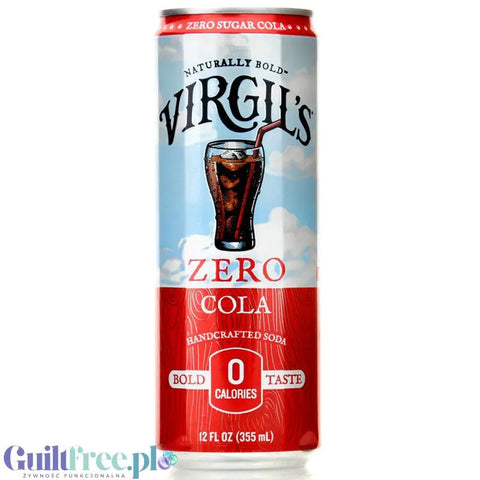 Virgil's Zero Cola - naturalny napój zero kalorii bez cukru ze stewią i erytrolem by Virgil's (virgil-s-zero-sugar-free-cola)