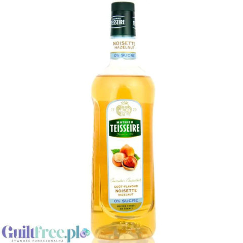 Teisseire Hazelnut Syrup 0% 1L - wegański syrop bez cukru do kawy o smaku orzechów laskowych by Teisseire (teisseire-hazelnut-syrup-0-1l-weganski-syrop-bez-cukru-do-kawy-o-smaku-orzechow-laskowych)