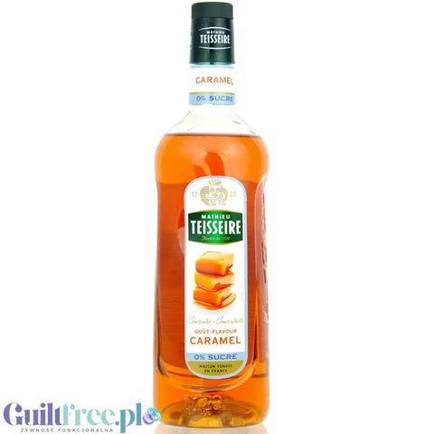 Teisseire Caramel Syrup 0% 1L- wegański syrop bez cukru do kawy o smaku karmelowym by Teisseire (teisseire-caramel-syrup-0-1l-weganski-syrop-bez-cukru-do-kawy-o-smaku-karmelowym)
