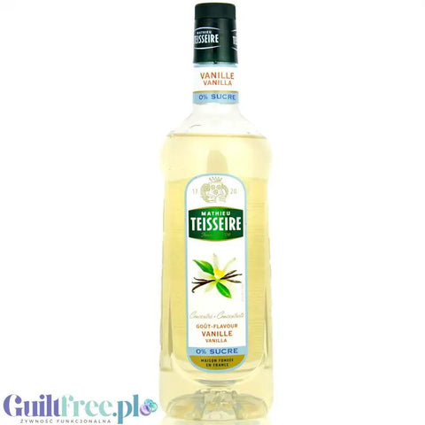 Teisseire Vanilla Syrup 0% 1L- wegański syrop bez cukru do kawy o smaku waniliowym by Teisseire (teisseire-vanilla-syrup-0-1l-weganski-syrop-bez-cukru-do-kawy-o-smaku-waniliowym)