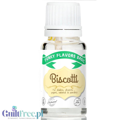 Funky Flavors Basic Biscotti 10ml - Biszkopt - kropelki aromatyzujące bez cukru, tłuszczu i słodzików by Funky Flavors (funky-flavors-biscotti-biszkopt-aromat-bez-cukru-bez-tluszczu)