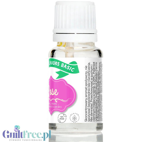 Funky Flavors Basic Rose 10ml - Róża - kropelki aromatyzujące bez cukru, tłuszczu i słodzików by Funky Flavors (funky-flavors-rose-aromat-rozany-bez-cukru-i-tluszczu)