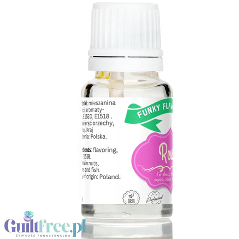 Funky Flavors Basic Rose 10ml - Róża - kropelki aromatyzujące bez cukru, tłuszczu i słodzików by Funky Flavors (funky-flavors-rose-aromat-rozany-bez-cukru-i-tluszczu)