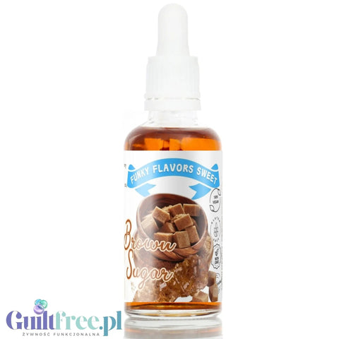 Funky Flavors Sweet Brown Sugar - kropelki aromatyczne bez cukru o smaku brązowego cukru bez kalorii by Funky Flavors (funky-flavors-sweet-brown-sugar-slodzony-aromat-brazowego-cukru)