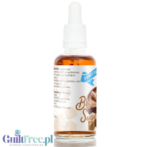 Funky Flavors Sweet Brown Sugar - kropelki aromatyczne bez cukru o smaku brązowego cukru bez kalorii by Funky Flavors (funky-flavors-sweet-brown-sugar-slodzony-aromat-brazowego-cukru)
