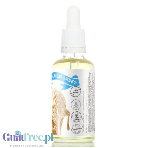Funky Flavors Sweet Creme de la Creme - śmietankowe kropelki słodzące bez cukru i kalorii by Funky Flavors (funky-flavors-sweet-creme-de-la-creme-50ml-slodzony-aromat-bez-cukru-bez-tluszczu-lody-smietankowe)