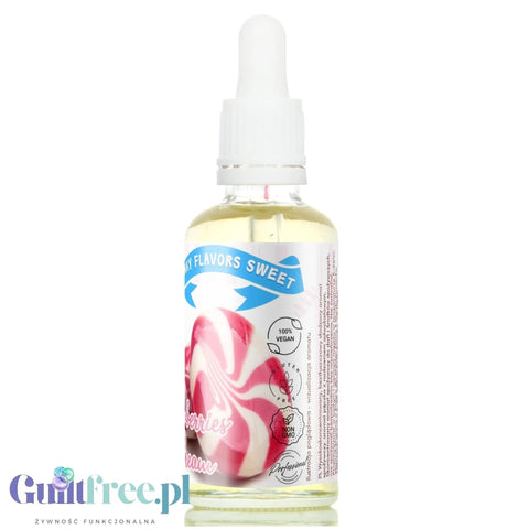 Funky Flavors Sweet Strawberries & Cream - kropelki smakowe bez cukru i kalorii, aromat Truskawki w Śmietanie by Funky Flavors (funky-flavors-sweet-strawberries-cream-slodzony-aromat-bez-cukru-tluszczu-i-kcal)