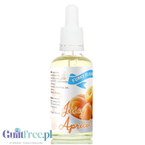 Funky Flavors Sweet Juicy Apricot - smakowe morelowe kropelki słodzące bez cukru i kalorii by Funky Flavors (funky-flavors-sweet-juicy-apricot-smakowe-morelowe-kropelki-slodzace-bez-cukru-i-kalorii)