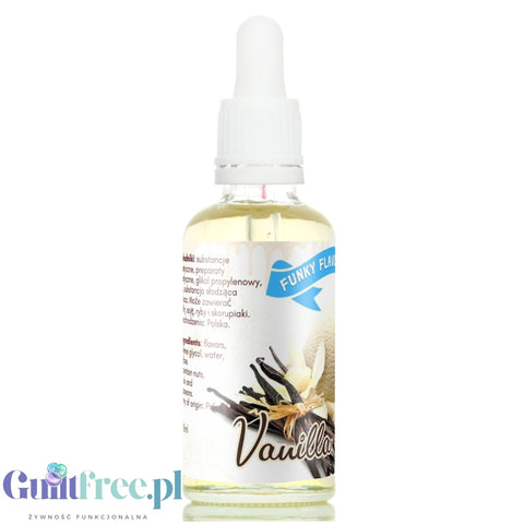 Funky Flavors Sweet Vanilla - waniliowe kropelki słodzące bez cukru & bez tłuszczu, Wanilia by Funky Flavors (funky-flavors-sweet-vanilla-50ml-slodzony-aromat-bez-cukru-bez-tluszczu-wanilia)