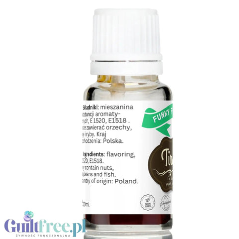 Funky Flavors Basic Tiramisu 10ml - aromatyczne kropelki do kawy bez cukru, słodzików i kalorii by Funky Flavors (funky-flavors-tiramisu-aromat-bez-cukru-bez-tluszczu)