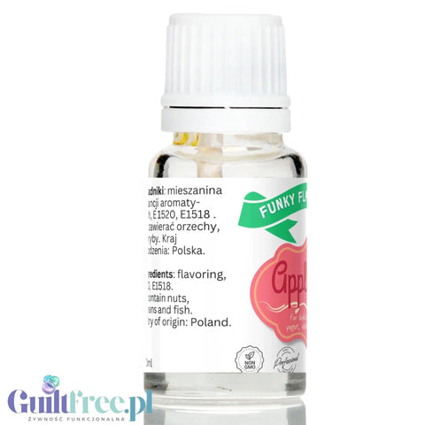 Funky Flavors Basic Apple Pie 10ml - szarlotkowe kropelki aromatyzujące do posiłków, bez cukru i słodzików by Funky Flavors (funky-flavors-apple-pie-szarlotka-aromat-bez-cukru-bez-tluszczu)