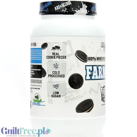 Axe & Sledge Farm Fed, Cookies & Cream - wyśrubowana odżywka białkowa 100% WPI, 25g białka by Axe & Sledge (axe-sledge-farm-fed-cookies-cream-wysrubowana-odzywka-bialkowa-100-wpi-25g-bialka)