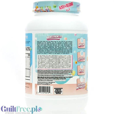 Axe & Sledge Farm Fed, Marshmallow Milk - bezkompromisowa odżywka białkowa 100% WPI, 25g białka & 100kcal by Axe & Sledge (axe-sledge-farm-fed-marshmallow-milk-bezkompromisowa-odzywka-bialkowa-100-wpi-25g-bialka-100kcal)