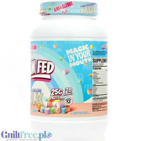 Axe & Sledge Farm Fed, Marshmallow Milk - bezkompromisowa odżywka białkowa 100% WPI, 25g białka & 100kcal by Axe & Sledge (axe-sledge-farm-fed-marshmallow-milk-bezkompromisowa-odzywka-bialkowa-100-wpi-25g-bialka-100kcal)