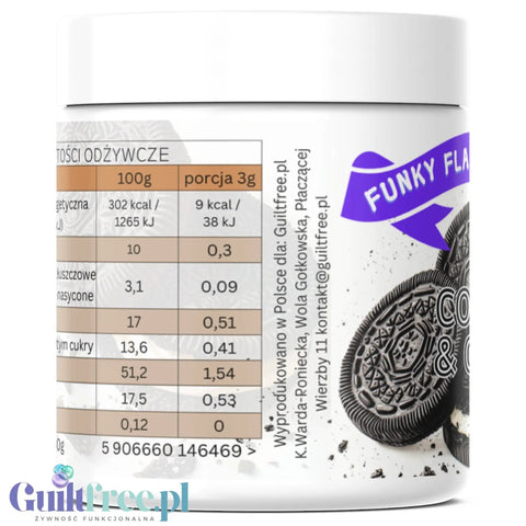 Funky Flavors Splash Cookies & Cream 50g - skoncentrowany ciasteczkowy aromat słodzący w proszku by Funky Flavors (funky-flavors-splash-cookies-cream-50g-skoncentrowany-ciasteczkowy-aromat-slodzacy-w-proszku)