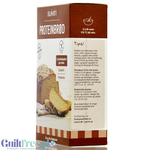 Sukrin Protein Brot Mix - bezglutenowa mieszanka do wypieku chleba proteinowego by Sukrin (sukrin-protein-brot-mix-bezglutenowa-mieszanka-do-wypieku-chleba-proteinowego)
