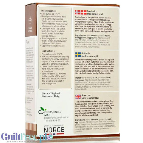 Sukrin Protein Brot Mix - bezglutenowa mieszanka do wypieku chleba proteinowego by Sukrin (sukrin-protein-brot-mix-bezglutenowa-mieszanka-do-wypieku-chleba-proteinowego)