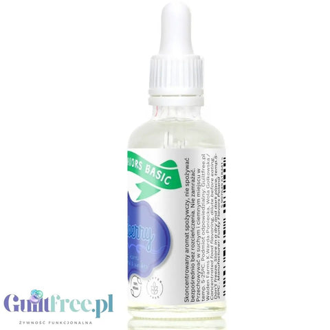 Funky Flavors Basic Blueberry 30ml - jagodowe kropelki aromatyczne bez cukru, słodzików i kcal by Funky Flavors (funky-flavors-blueberry-30ml-jagoda-aromat-bez-cukru-bez-tluszczu)