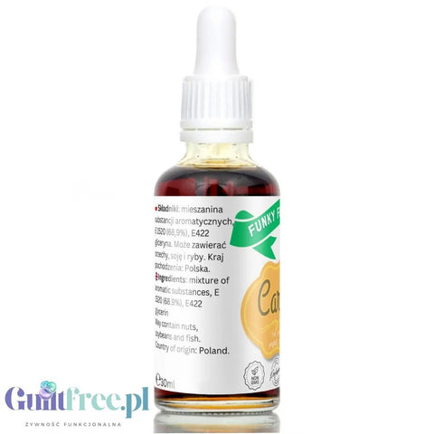 Funky Flavors Basic Caramel 30ml - karmelowe kropelki aromatyzujące bez cukru, słodzików i kalorii by Funky Flavors (funky-flavors-caramel-30ml-karmel-aromat-bez-cukru-bez-tluszczu)
