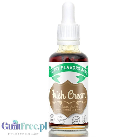 Funky Flavors Basic Irish Cream 30ml - kropelki aromatyczne do potraw, bez cukru, słodzików i kcal by Funky Flavors (funky-flavors-basic-irish-cream-30ml-kropelki-aromatyczne-do-potraw-bez-cukru-slodzikow-i-kcal)
