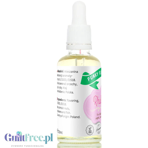 Funky Flavors Basic Rhubarb 30ml - rabarbarowe kropelki do potraw i napojów, bez cukru i bez tłuszczu by Funky Flavors (funky-flavors-rhubarb-30ml-aromat-rabarbarowy-bez-cukru-i-tluszczu)