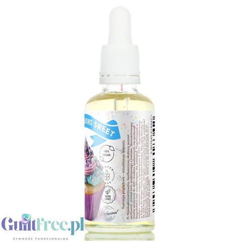 Funky Flavors Sweet Birthday Cake - słodkie kropelki smakowe bez cukru & bez tłuszczu, Tort z kremem Waniliowym by Funky Flavors (funky-flavors-sweet-birthday-cake-50ml-slodzony-aromat-bez-cukru-bez-tluszczu-tort-z-kremem-waniliowym)