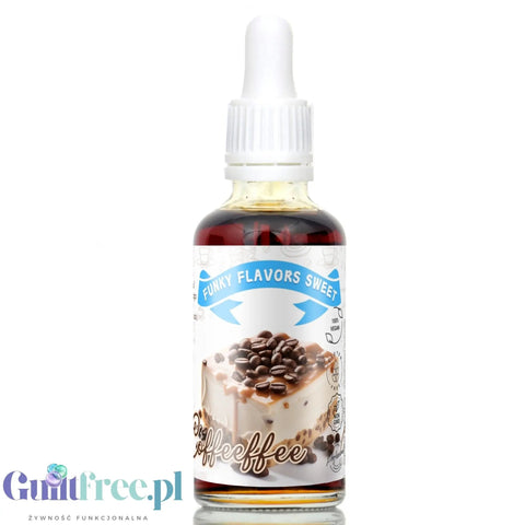 Funky Flavors Sweet Coffeeffee - słodkie kropelki smakowe bez cukru i tłuszczo, smak Kawa & Tofi by Funky Flavors (funky-flavors-sweet-coffeeffee-slodzony-aromat-bez-cukru-tluszczu-i-kcal)