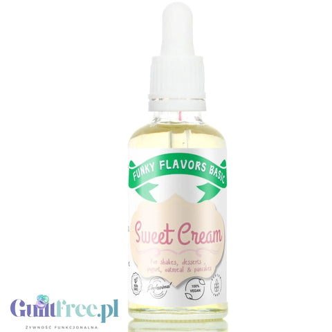 Funky Flavors Basic Sweet Cream 30ml - śmietankowy aromat w kroplach bez cukru i bez tłuszczu by Funky Flavors (funky-flavors-sweet-cream-30ml-smietankowy-aromat-w-kroplach-bez-cukru-i-bez-tluszczu)